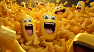 happy and funny pasta macaroni wallpaper 2 3d pasta wallpaper