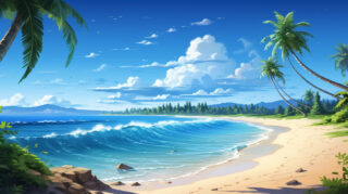 Beachside Paradise Wallpaper Image
