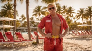 Donald Trump as a lifeguard