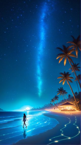 Starry Beach Night Walk
