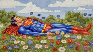 Superhero Peaceful Meadow Rest