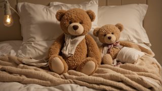 Teddy Bears in Bed