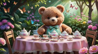 Teddy Bear Garden Tea Party