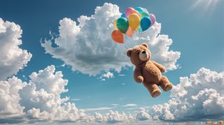 Balloon Flight and Teddy Bear