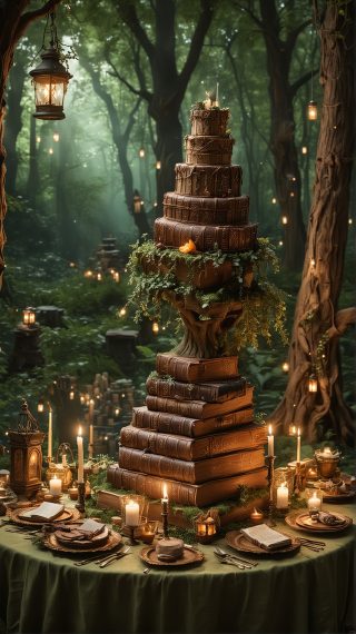Enchanted Forest Cake Table