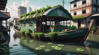 Peaceful River Houseboat