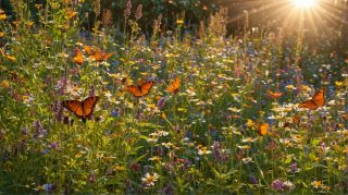 Butterflies in Wildflowers