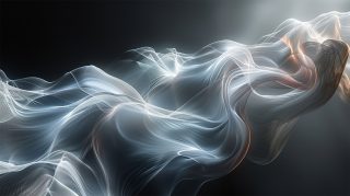 Ethereal Light Fabric Waves