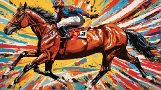 Dynamic Horse Race Art