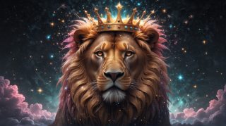 Cosmic Crowned Lion