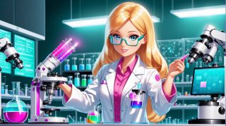 Animated Scientist Character