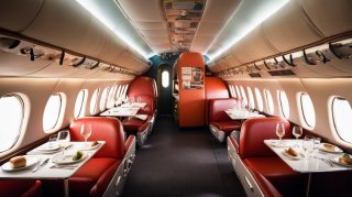 Luxurious Airplane Cabin
