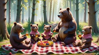 Bear Family Picnic