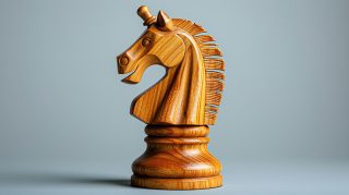 Wooden Knight Chess Piece