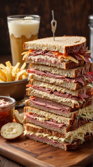 Stacked Reuben Sandwich