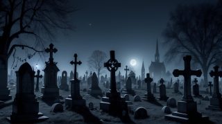 Moonlit Graveyard Serenity