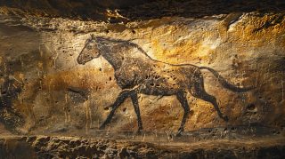 Ancient Horse Cave Painting