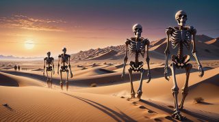 Skeletons, Desert Walk