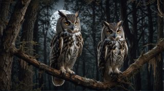 Owls in the Forest
