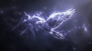 Celestial Eagle in Cosmos