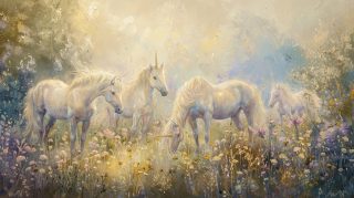 Sunlit Unicorn Pasture