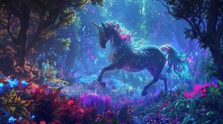 Whimsical Unicorn Dreamscape