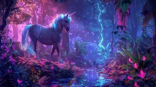 Enchanted Neon Unicorn