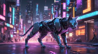 Cybernetic Panther Prowls Streets