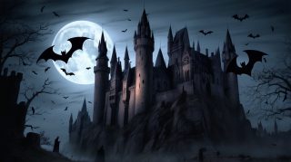 Gothic Castle Moonlight