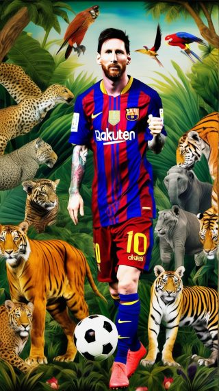 Lionel Messi in Jungle