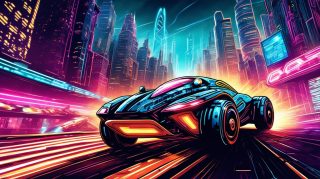 Neon Futuristic Speed