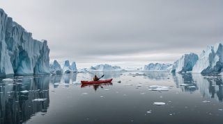 Serene Iceberg Kayaking