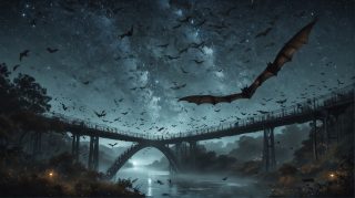 Starlit Bats and Bridge