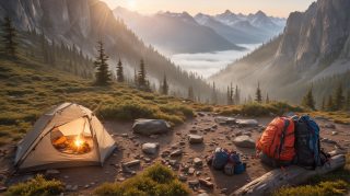 Wilderness Camping Scene