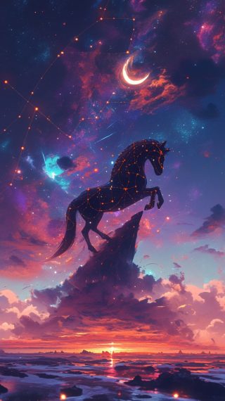 Galaxy Horse Constellation