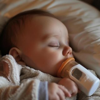 Sleeping Baby with Inhaler