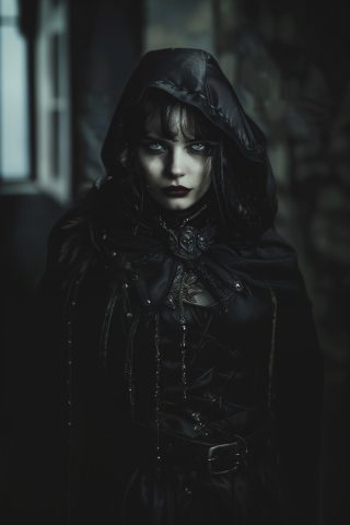 Gothic Woman in Black