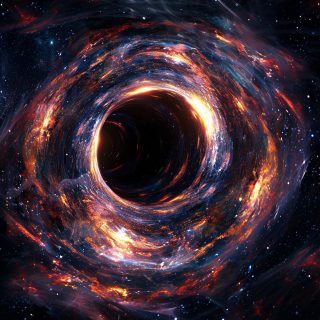 Galactic Whirlpool into Darkness