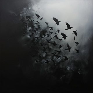 Dark Birds in Flight