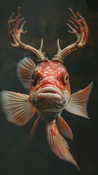 Fish with Majestic Antlers