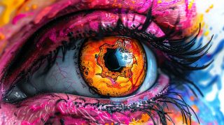 Vibrant Cosmic Eye