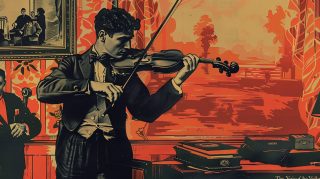 Elegant Violinist Performance