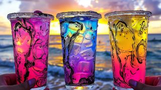 Sunset Drinks by Beach